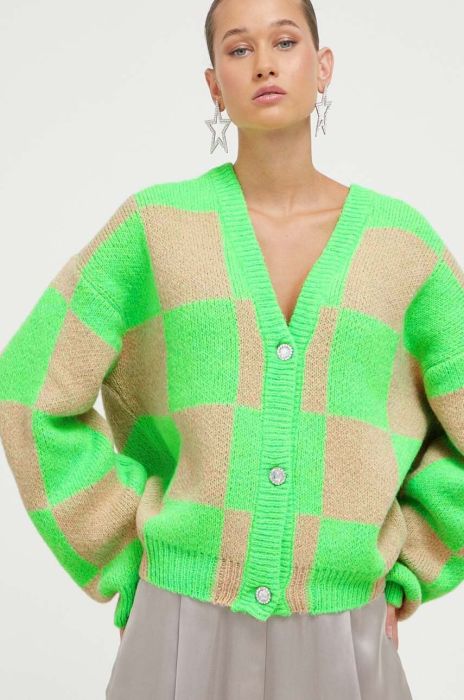 Кардиган з домішкою вовни Stine Goya Amara колір барвистий