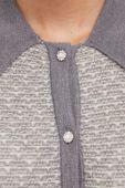 Вовняний кардиган Stine Goya колір сірий легкий