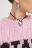 Вовняний светр Rotate жіночий колір рожевий теплий