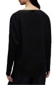 Вовняний светр AllSaints RAVEN JUMPER жіночий колір чорний