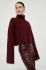 Вовняний светр Gestuz Manda жіночий колір бордовий гольф