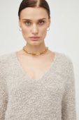 Вовняний светр By Malene Birger жіночий колір бежевий теплий