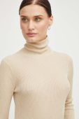 Светр By Malene Birger жіночий колір бежевий легкий гольф