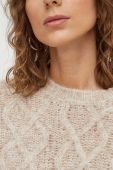 Вовняний светр Remain жіночий колір бежевий легкий