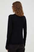 Вовняний светр Lovechild жіночий колір чорний легкий гольф