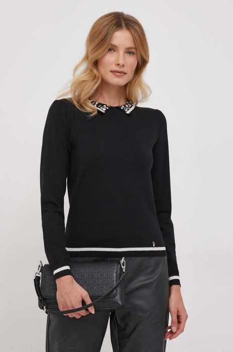 Светр Artigli жіночий колір чорний легкий (3684038)