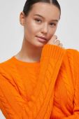 Вовняний светр United Colors of Benetton жіночий колір помаранчевий легкий
