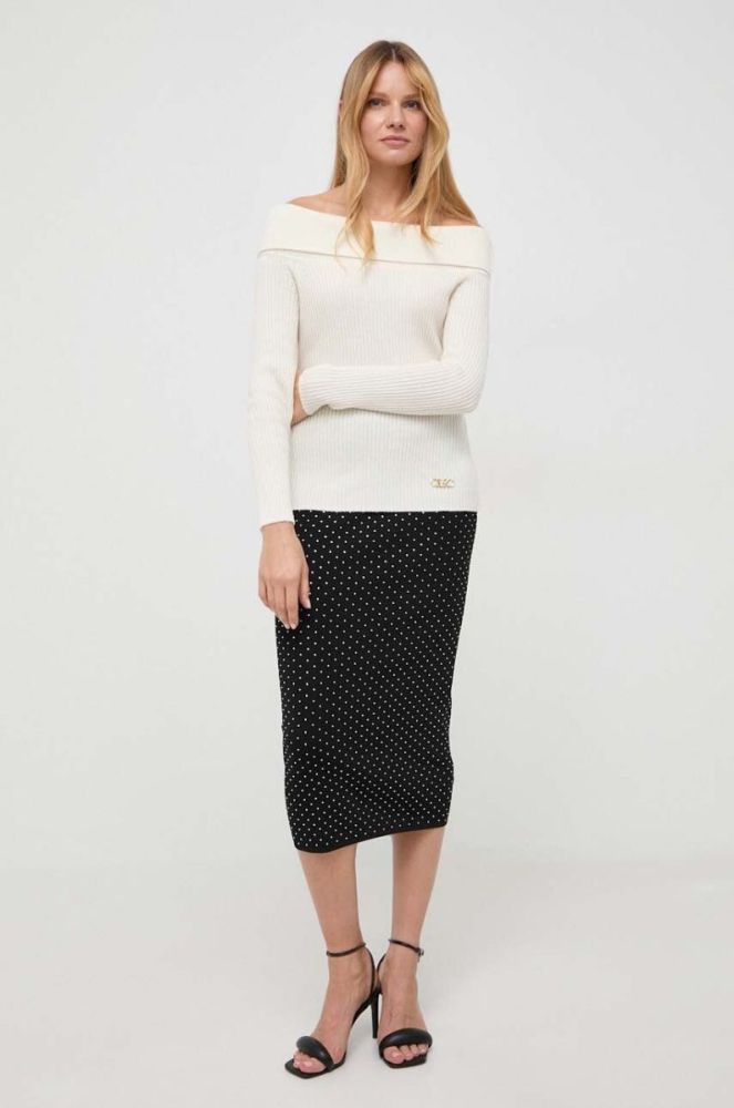 Вовняний светр MICHAEL Michael Kors жіночий колір бежевий фото 2