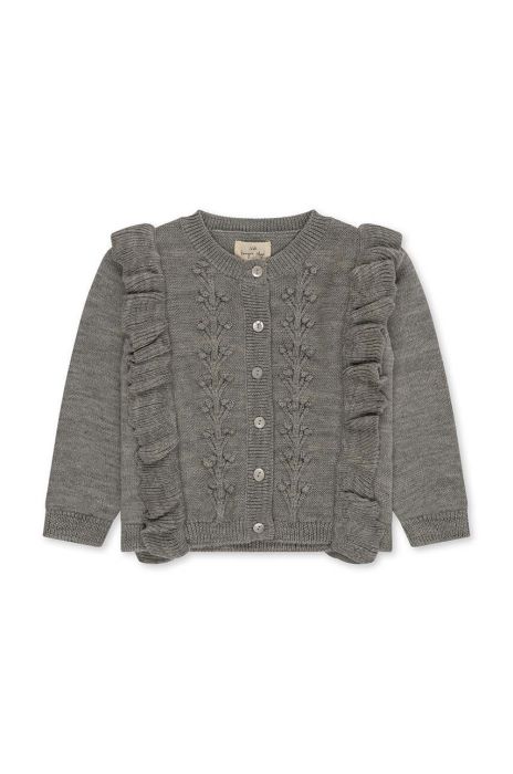 Дитячий кардиган Konges Sl?jd колір сірий