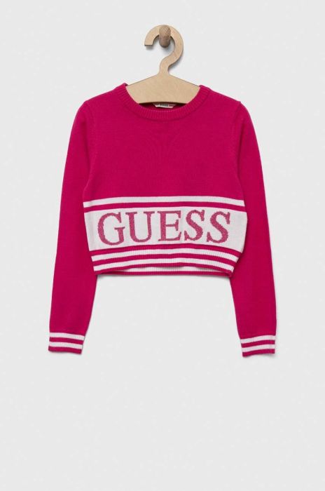 Дитячий светр Guess колір рожевий легкий (3328547)