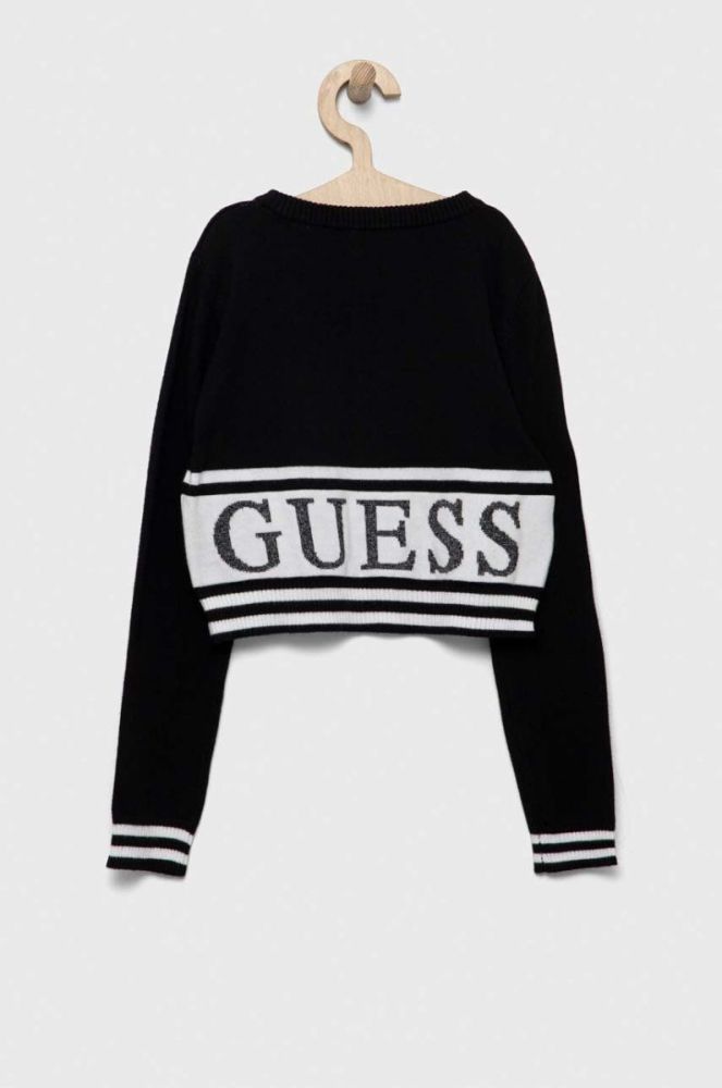 Дитячий светр Guess колір чорний легкий (3328563) фото 2