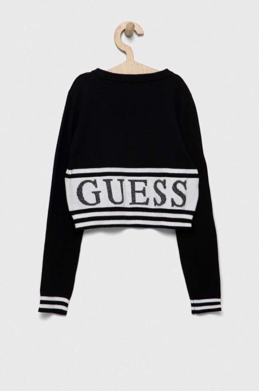 Дитячий светр Guess колір чорний легкий (3328563) фото 2