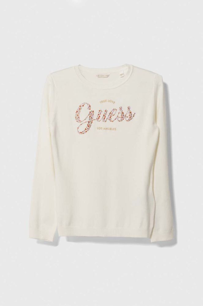 Дитячий светр Guess колір бежевий легкий (3373473)