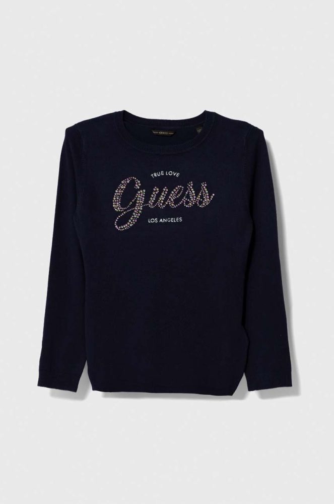 Дитячий светр Guess колір синій легкий (3373485)