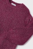 Дитячий светр з домішкою вовни Mayoral колір фіолетовий теплий