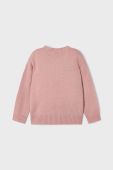 Дитячий светр з домішкою вовни Mayoral колір рожевий теплий