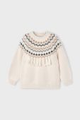 Дитячий светр Mayoral колір бежевий теплий