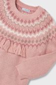 Дитячий светр Mayoral колір рожевий теплий