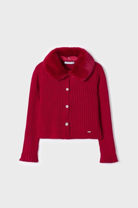 Дитячий кардиган Mayoral колір червоний легкий (3432239)