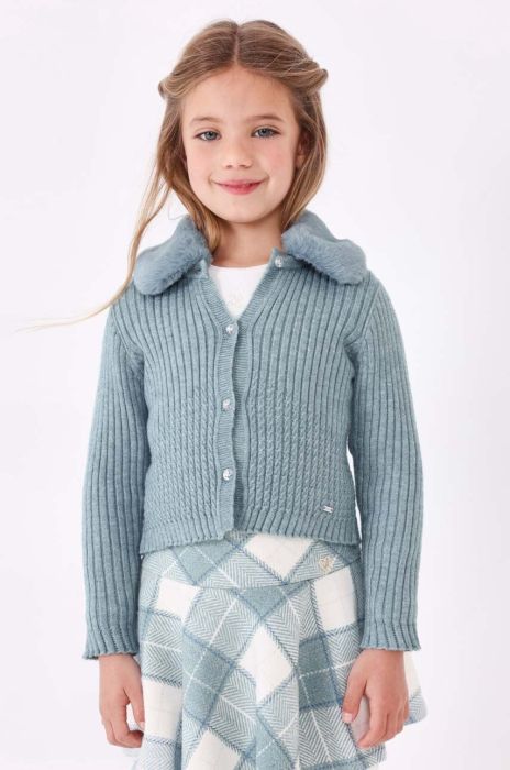 Дитячий кардиган Mayoral легкий колір блакитний (3432231)