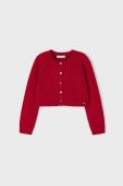 Дитячий кардиган з домішкою вовни Mayoral колір червоний легкий (3411336)