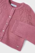 Дитячий кардиган з домішкою вовни Mayoral колір фіолетовий легкий