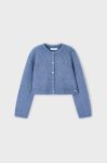 Дитячий кардиган з домішкою вовни Mayoral легкий колір блакитний