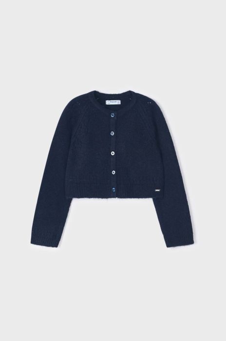 Дитячий кардиган з домішкою вовни Mayoral колір синій легкий (3411392)
