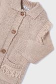 Дитячий кардиган Mayoral колір бежевий легкий (3432255)