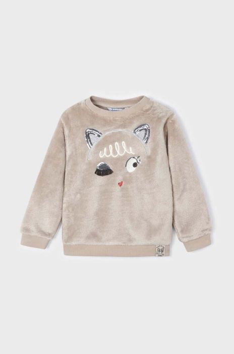 Дитяча кофта Mayoral колір бежевий з аплікацією (3422159)