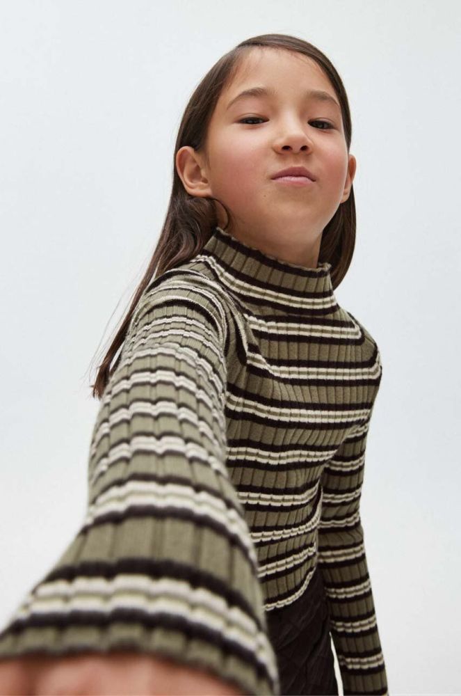 Дитячий светр Mayoral колір зелений легкий (3411464)