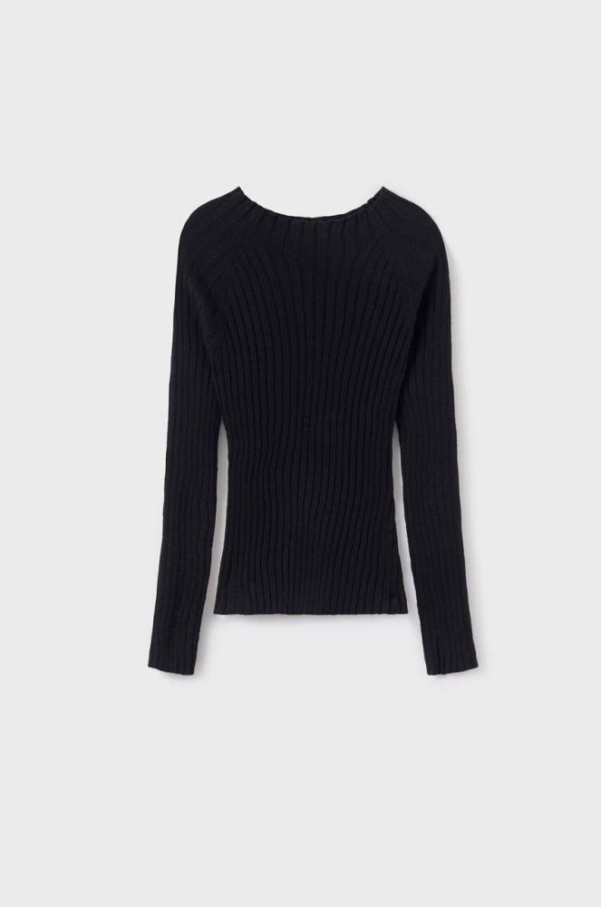 Дитячий светр Mayoral колір чорний легкий (3411502)