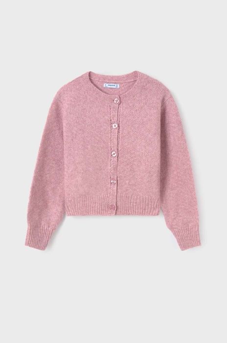 Дитячий кардиган з домішкою вовни Mayoral колір рожевий легкий (3411675)