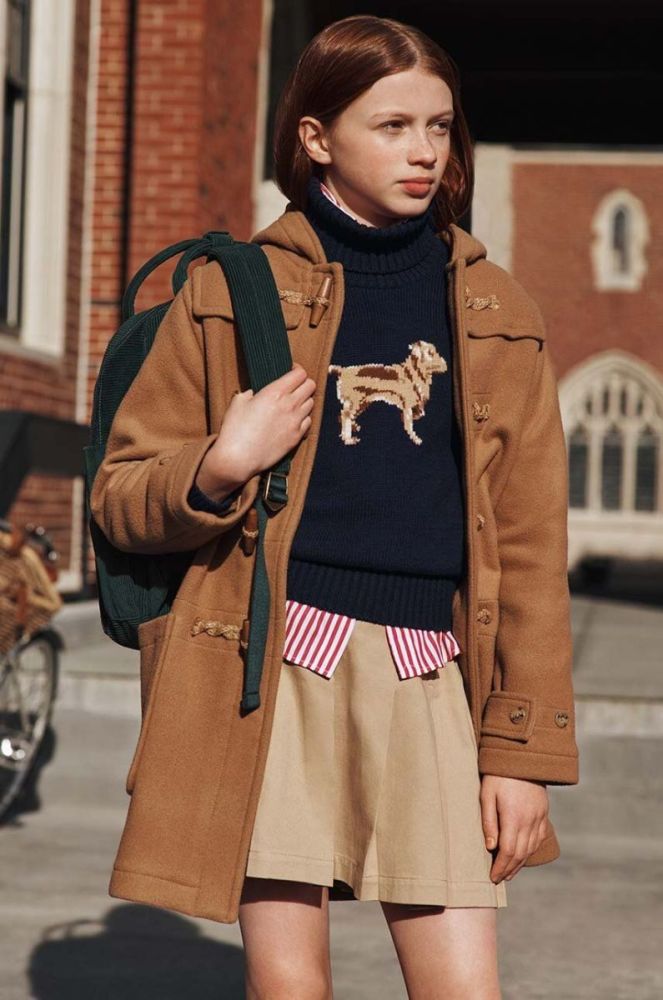 Дитячий бавовняний светр Polo Ralph Lauren колір синій теплий фото 4