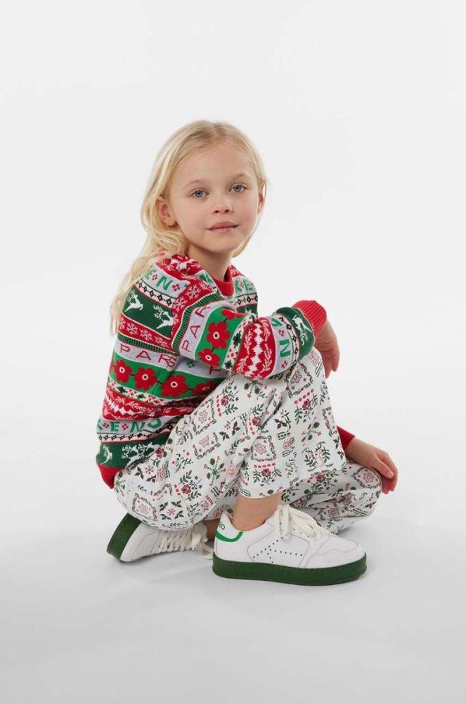 Дитячий светр з домішкою вовни Kenzo Kids колір червоний (3645612) фото 4