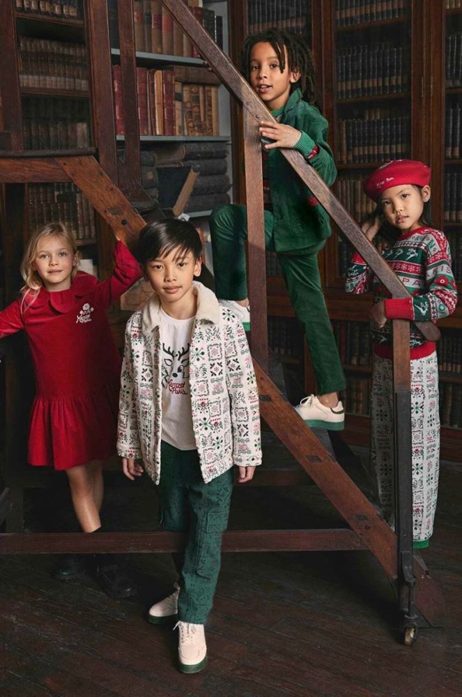 Дитячий светр з домішкою вовни Kenzo Kids колір червоний (3645612) фото 5