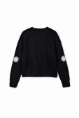 Дитячий светр з домішкою вовни Desigual колір чорний