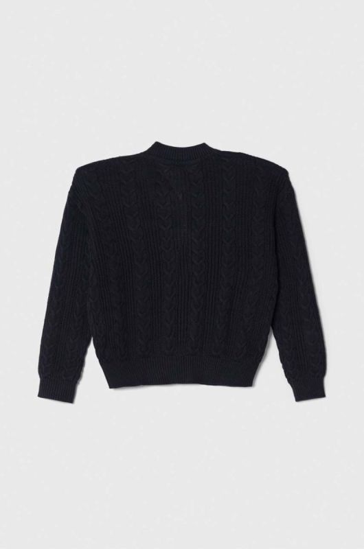 Дитячий бавовняний кардиган Tommy Hilfiger колір синій легкий фото 2