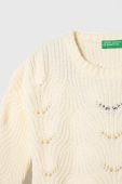 Дитячий светр United Colors of Benetton колір бежевий легкий (3516235)