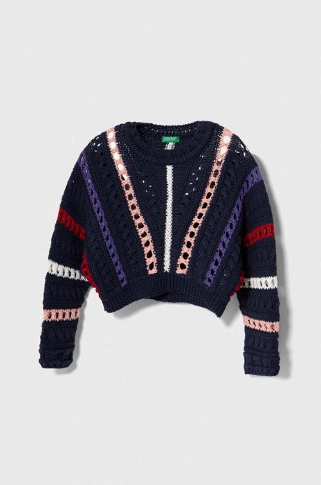 Дитячий светр United Colors of Benetton колір синій легкий (3603236)