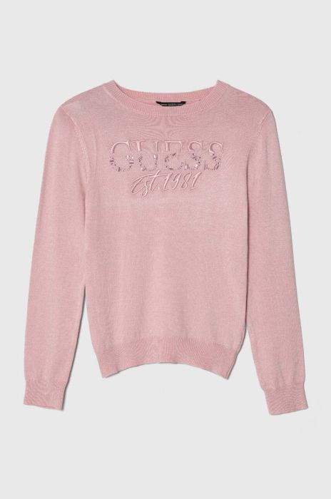 Дитячий светр Guess колір рожевий легкий (3486895)