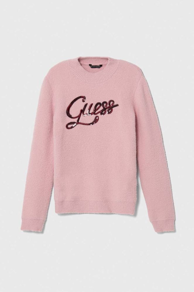 Дитячий светр Guess колір рожевий теплий (3586348)