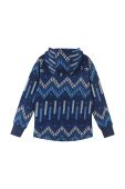 Дитяча кофта Reima Northern колір синій з капюшоном візерунок
