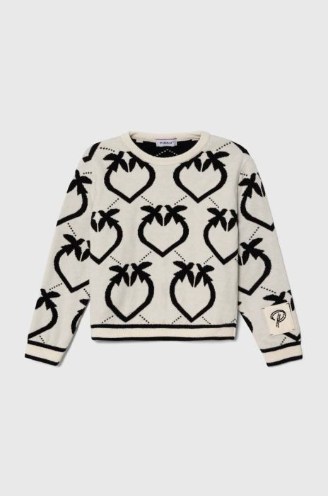 Дитячий светр Pinko Up колір білий
