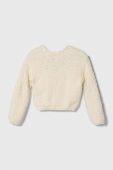 Дитячий кардиган United Colors of Benetton колір бежевий теплий