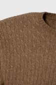 Дитячий светр United Colors of Benetton колір коричневий легкий