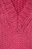 Жилетка з домішкою вовни United Colors of Benetton колір рожевий