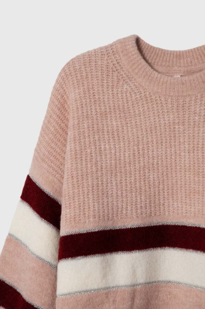 Светр з домішкою вовни Pepe Jeans колір бордовий теплий фото 3