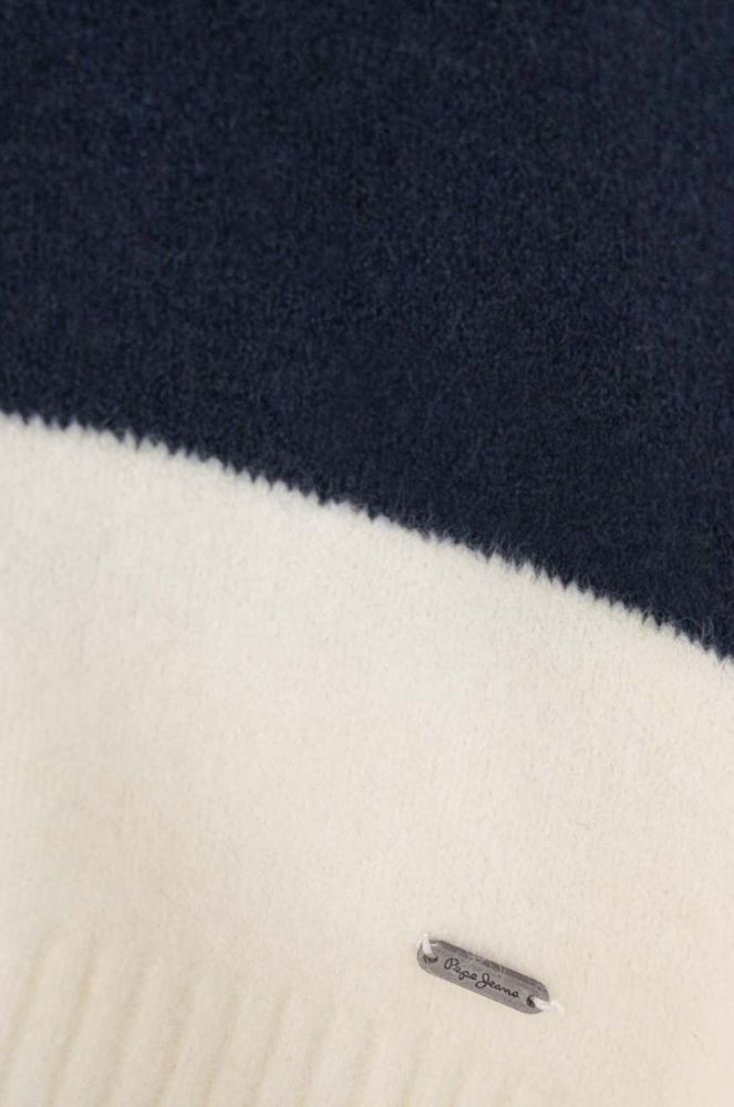 Дитячий светр з домішкою вовни Pepe Jeans колір синій теплий фото 3