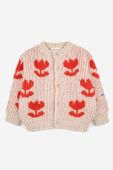 Дитячий кардиган з домішкою вовни Bobo Choses колір бежевий